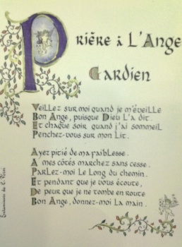 Prière à l'ange gardien / consécration